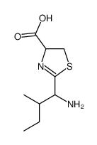 2-(1-amino-2-methylbutyl)-4,5-dihydro-1,3-thiazole-4-carboxylic acid Structure