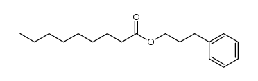 3-phenylpropyl nonanoate Structure