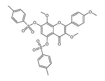 3,4',8-trimethoxy-5,7-bis(tosyloxy)flavone结构式