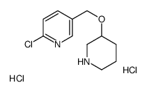 2-Chloro-5-(piperidin-3-yloxyMethyl)-pyridine dihydrochloride Structure