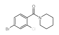 (4-BROMO-2-CHLOROPHENYL)(PIPERIDIN-1-YL)METHANONE Structure