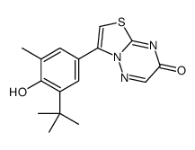 3-(3-tert-butyl-4-hydroxy-5-methylphenyl)-[1,3]thiazolo[3,2-b][1,2,4]triazin-7-one结构式