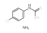 Carbamodithioic acid,N-(4-chlorophenyl)-, ammonium salt (1:1) structure