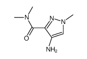 4-amino-N,N,1-trimethyl-1H-pyrazole-3-carboxamide结构式