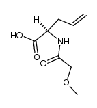 N-Methoxyacetyl-D-α-allylglycine结构式