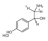 4-(2-amino-1,2,2-trideuterio-1-hydroxyethyl)phenol,hydrochloride structure