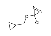 3-cyclopropylmethoxy-3-chlorodiaziridine结构式