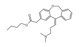 (Z)-11-[3-(dimethylamino)propylidene]-6,11-dihydro-dibenz[b,e]oxepin-2-acetic acid butyl ester Structure