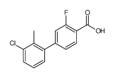 4-(3-chloro-2-methylphenyl)-2-fluorobenzoic acid Structure