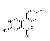 2-amino-5-(4-methoxy-3-methylphenyl)pyridine-4-carboxylic acid结构式