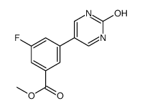 methyl 3-fluoro-5-(2-oxo-1H-pyrimidin-5-yl)benzoate Structure