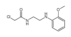 N-chloroacetyl-N'-(2-methoxy-phenyl)ethylendiamine Structure