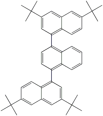 3,3'',6,6''-tetra-tert-butyl-1,1':4',1''-ternaphthalene结构式