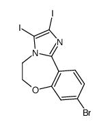 9-bromo-2,3-diiodo-5,6-dihydrobenzo[f ]imidazo[1,2-d][1,4]oxazepine结构式