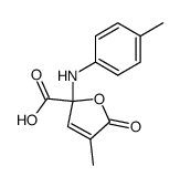 2-Methyl-4-p-toluidino-2-buten-4-olide-4-carboxilic Acid Structure