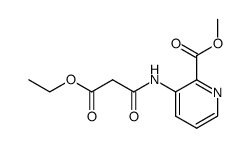 methyl 3-(3-ethoxy-3-oxopropanamido)picolinate Structure