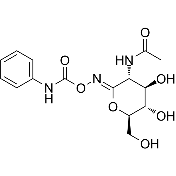 O-(2-乙酰氨基-2-脱氧-D-吡喃葡萄糖亚基)氨基酸 N-苯氨基甲酸甲酯结构式