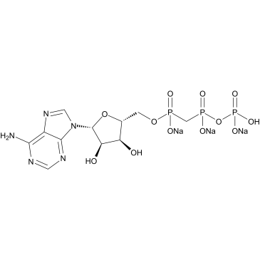 α,β-Methylene ATP trisodium结构式