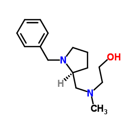 2-[{[(2S)-1-Benzyl-2-pyrrolidinyl]methyl}(methyl)amino]ethanol结构式