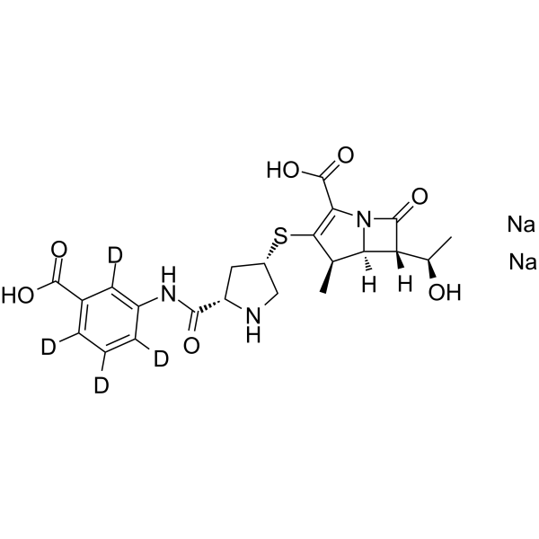 Ertapenem-d4 disodium Structure