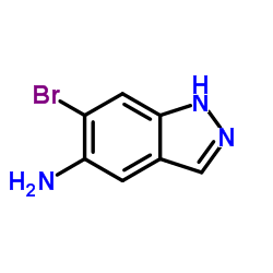 6-溴-1H-吲唑-5-胺结构式