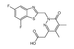 3,4-dihydro-4-oxo-5,6-dimethyl-3-((5,7-difluorobenzothiazol-2-yl)methyl)-1-pyridazineacetic acid picture