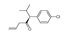 (R)-5-(p-chlorophenyl)-6-methyl-1-hepten-4-one Structure