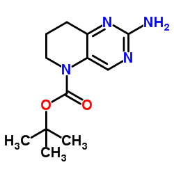 tert-Butyl 2-amino-7,8-dihydropyrido[3,2-d]pyrimidine-5(6H)-carboxylate Structure