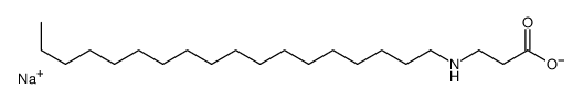 sodium N-octadecyl-beta-alaninate Structure