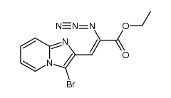 ethyl 2-azido-3-(3-bromoimidazo[1,2-a]pyridine-2-yl)propenoate Structure