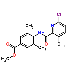 methyl 4-[(6-chloro-3-methyl-pyridine-2-carbonyl)amino]-3,5-dimethylbenzoate picture