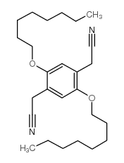 2,5-双(辛氧基)苯-1,4-二乙腈结构式