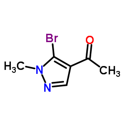 1-(5-Bromo-1-methyl-1H-pyrazol-4-yl)ethanone结构式