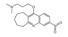 11-[3-(Dimethylamino)propoxy]-7,8,9,10-tetrahydro-3-nitro-6H-cyclohepta[b]quinoline结构式