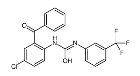 1-(2-Benzoyl-4-chlorophenyl)-3-[3-(trifluoromethyl)phenyl]ure Structure