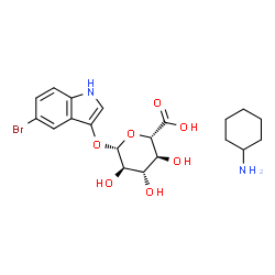 5-BROMO-3-INDOXYL-BETA-D-GLUCURONIC ACID CYCLOHEXYLAMMONIUM SALT structure