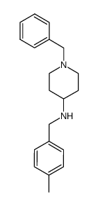 4-((4-methylphenyl)methyl)amino-1-phenylmethylpiperidine结构式