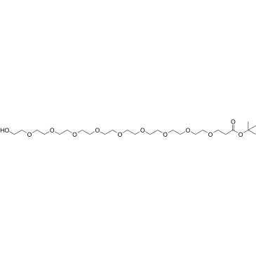 Hydroxy-PEG9-Boc Structure