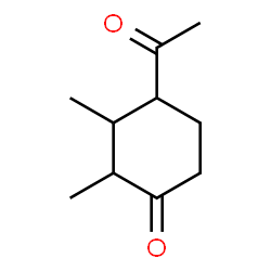 Cyclohexanone, 4-acetyl-2,3-dimethyl- (9CI) Structure