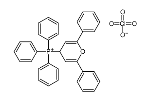 (2,6-diphenyl-4H-pyran-4-yl)-triphenylphosphanium,perchlorate Structure