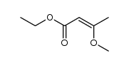 3-methoxy-2(E)-butenoic acid ethyl ester Structure