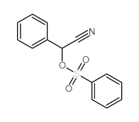 Benzeneacetonitrile,a-[(phenylsulfonyl)oxy]-结构式