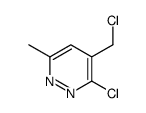 3-chloro-4-(chloromethyl)-6-methylpyridazine Structure