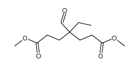 dimethyl 4-ethyl-4-formylpimelate Structure