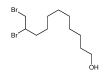 10,11-Dibromoundecane-1-ol Structure