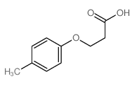 Propanoic acid,3-(4-methylphenoxy)- Structure