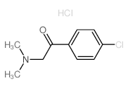 Ethanone,1-(4-chlorophenyl)-2-(dimethylamino)-, hydrochloride (1:1)结构式