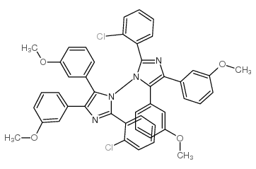 2,2'-bis(2-chlorophenyl)-4,4',5,5'-tetrakis(3-methoxyphenyl)-1,1'-bi-1H-imidazole picture