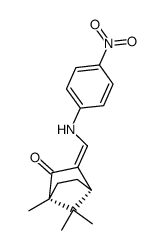 (1R)-1,7,7-trimethyl-3-(4-nitro-anilinomethylene)-norbornan-2-one Structure