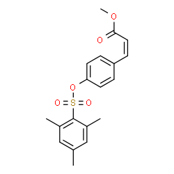 METHYL 3-(4-[(MESITYLSULFONYL)OXY]PHENYL)ACRYLATE Structure